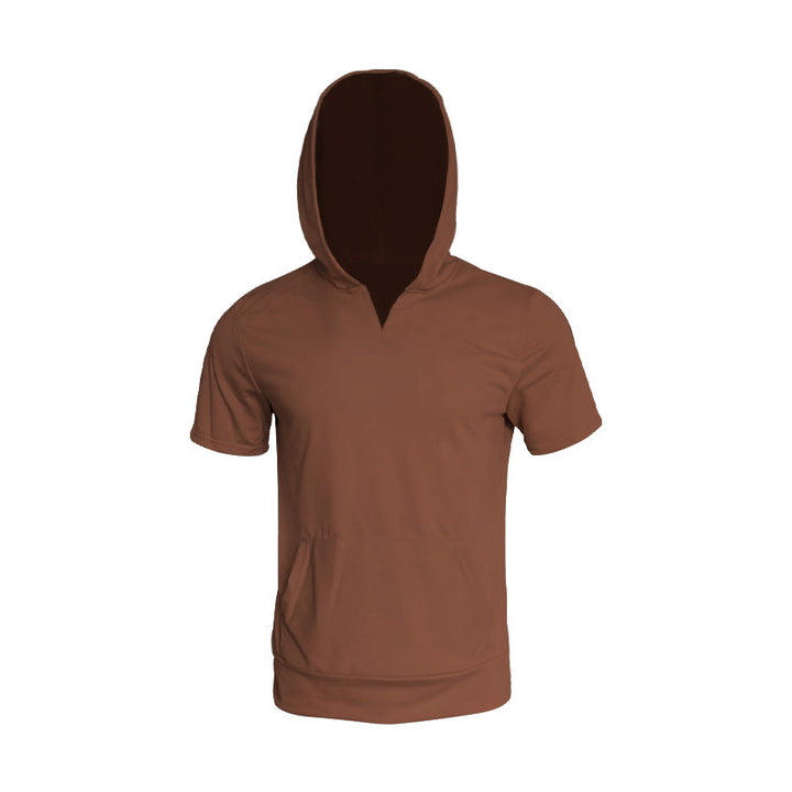 Herren Sportliches Kurzarm-Hoodie Echoarchiv