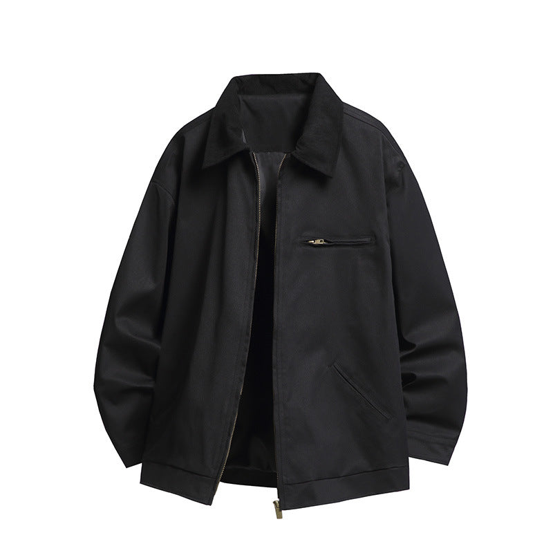 Herren Modische Übergangsjacke mit hohen Kragen und praktischen Taschen Echo Archiv