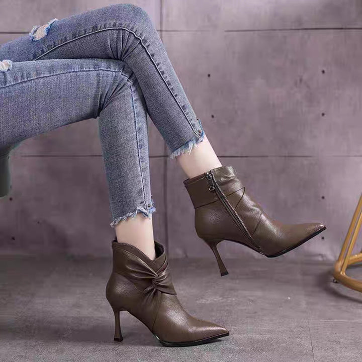 Damen Elegante Stiefeletten mit Schleifen-Detail Echo Archiv