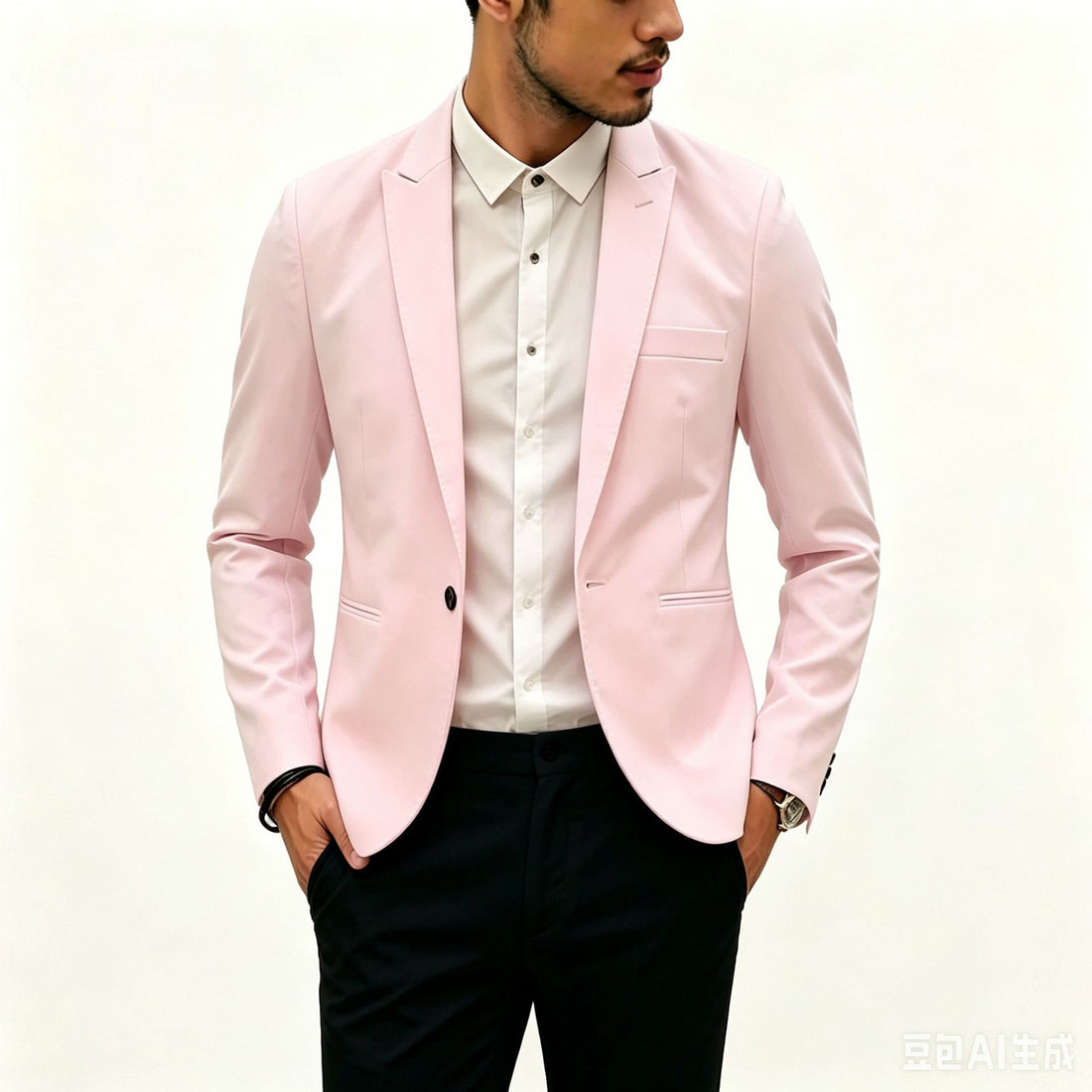 Herren Zweiteiliges Slim‑Fit Anzugset mit schmalem Revers und Stretchgewebe Echo Archiv