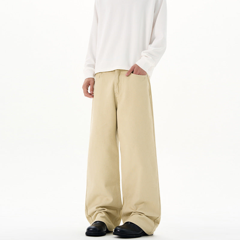 Herren Baumwoll-Denim Marlene-Hose mit extra weitem Bein Echo Archiv