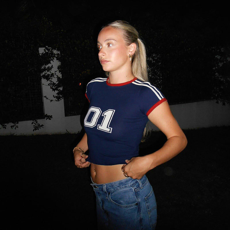 Damen modisches One-Shoulder-Oberteil aus weich fließendem Material Echo Archiv