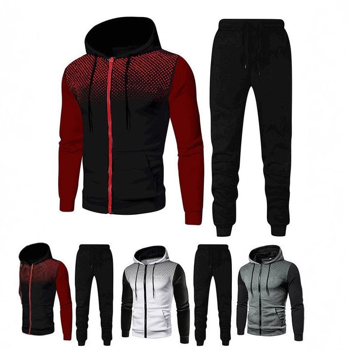 Herren Sportliches Hoodie und Jogginghose Set Echoarchiv