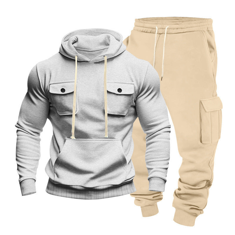 Herren Kapuzenpullover und Cargo-Hosen Set Echoarchiv