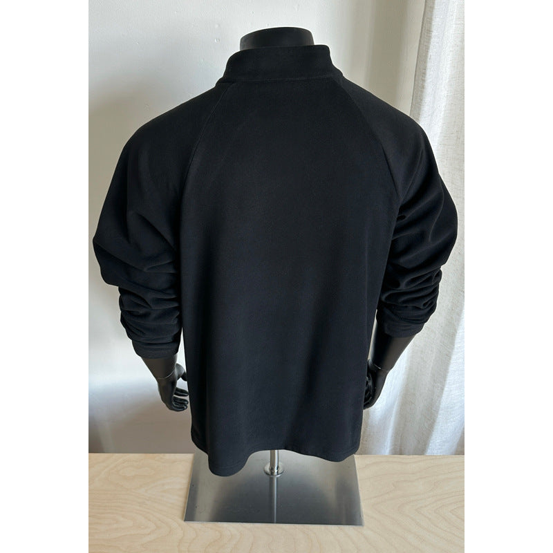 Damen modischer Stehkragen Pullover mit Reißverschluss Echo Archiv