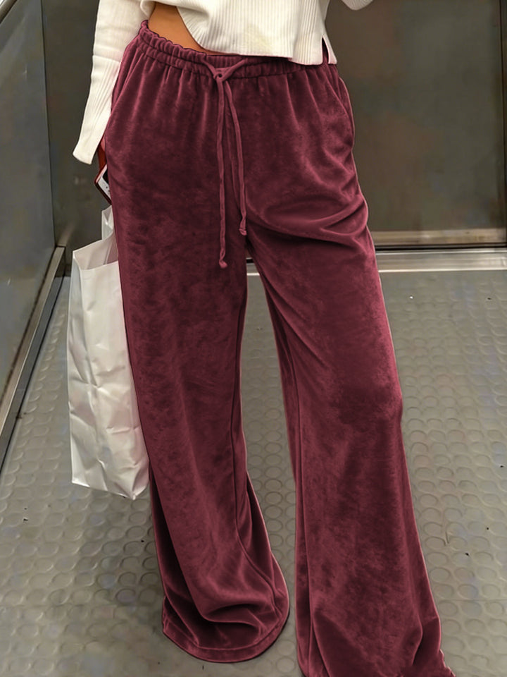 Damen Gemütliche und elegante Samthose Echo Archiv