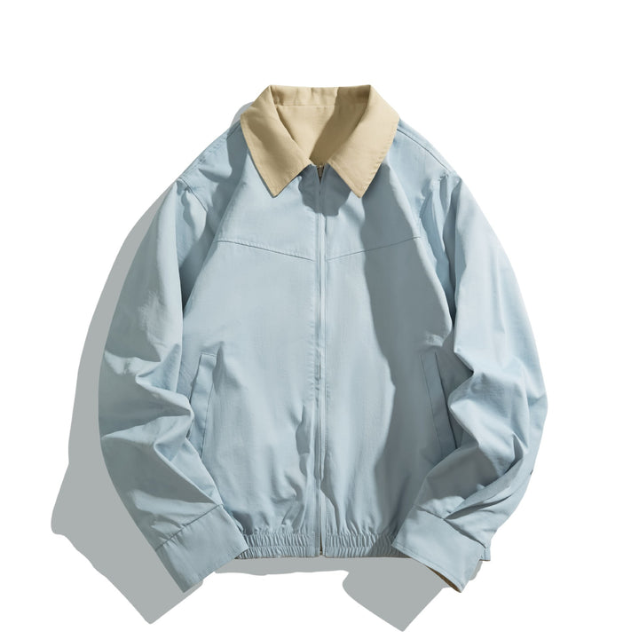 Unisex Kurz geschnittener Boxy‑Blouson mit kontrastkragen und leichter Wattierung Echoarchiv