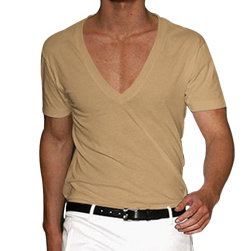 Echoarchiv | Slim Fit T-Shirt mit V-Ausschnitt
