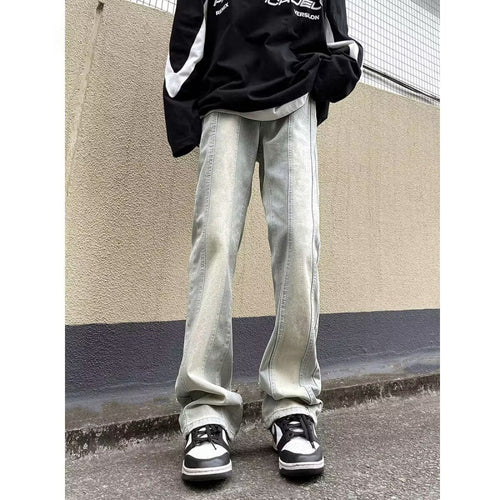 Herren weite Street-Style Jeans mit einzigartigem Design Echoarchiv