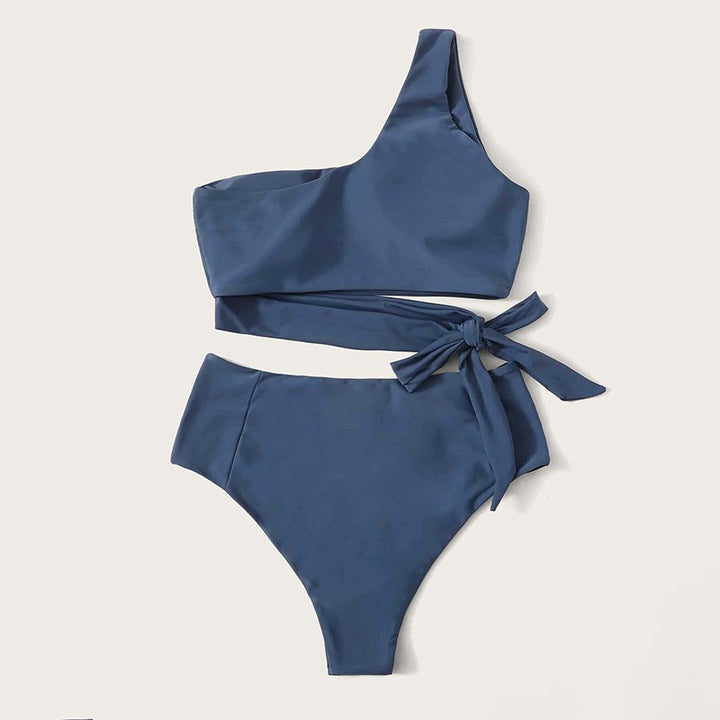 Damen Einseitiger Bikini mit trendigem Wickel-Design Echo Archiv