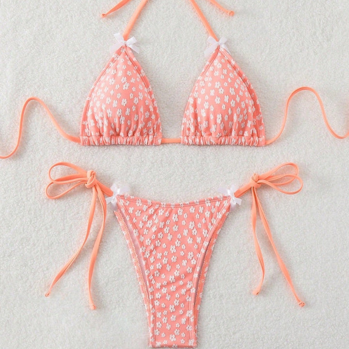 Damen Triangel-Bikini mit zarten Bindebändern Echo Archiv