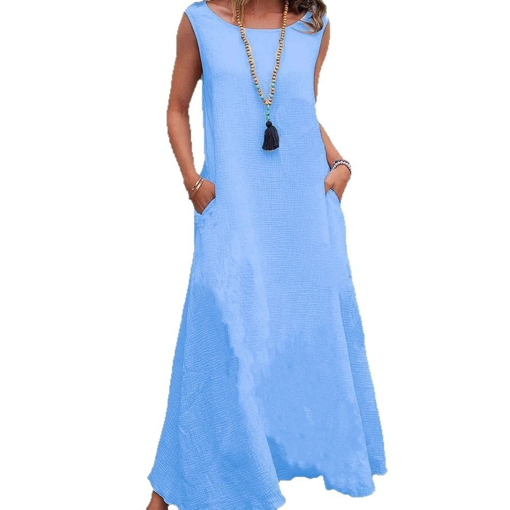 Damen Maxikleid mit praktischen Seitentaschen und komfortablem Schnitt Echo Archiv