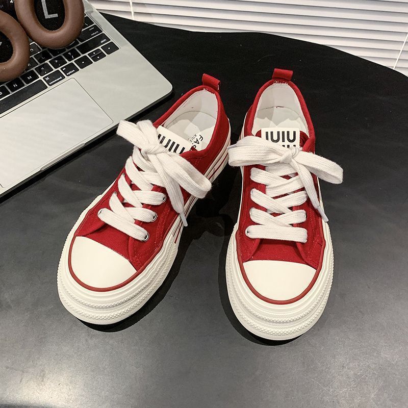Damen Canvas Sneakers mit kontrastierenden Details und bequemen Schnürsenkeln Echo Archiv