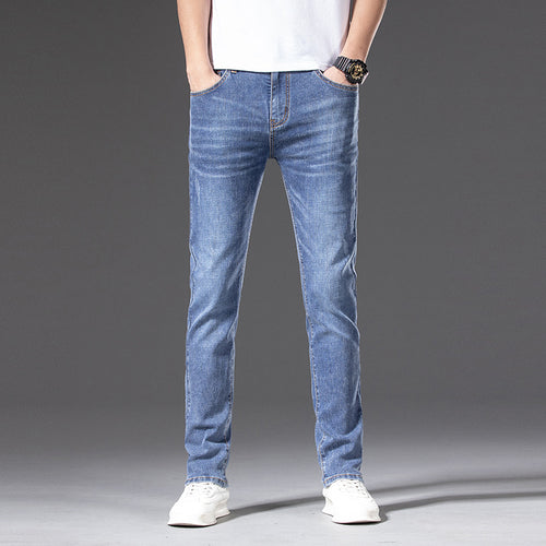 Herren Slim‑Straight Stretchjeans mit leichter Used‑Optik Echo Archiv