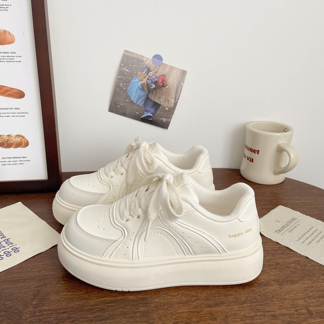 Damen Elegante Plateau-Sneaker mit strukturiertem Obermaterial Echo Archiv