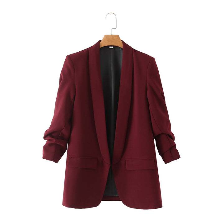 Damen nan taillierter Blazer mit Schalkragen und dreiviertelärmeln Echo Archiv