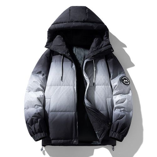 Herren isolierte Winterjacke mit modischem Farbverlauf Echoarchiv