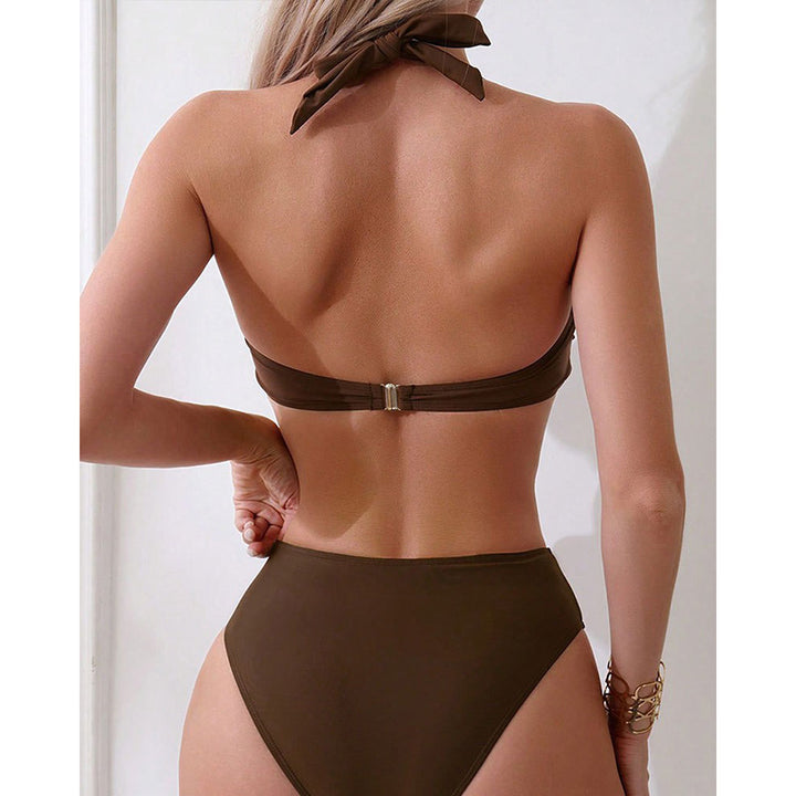 Damen Bandeau-Bikini mit dekorativem Knoten Echo Archiv