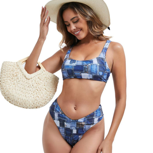 Damen Bikini-Set mit modernem Schnitt und sportlichem Design Echo Archiv