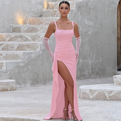 Damen figurbetontes Maxikleid mit elegantem Schnitt und aufregenden Details Echo Archiv