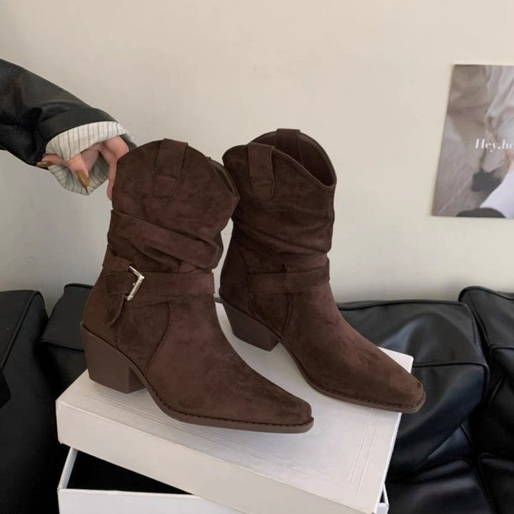 Damen Elegante und bequeme Western-Stiefel Echo Archiv