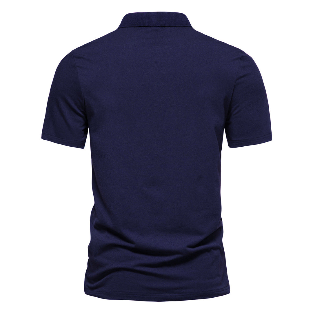 Herren Poloshirt mit kreativem Farbdesign und modischen Akzenten Echoarchiv