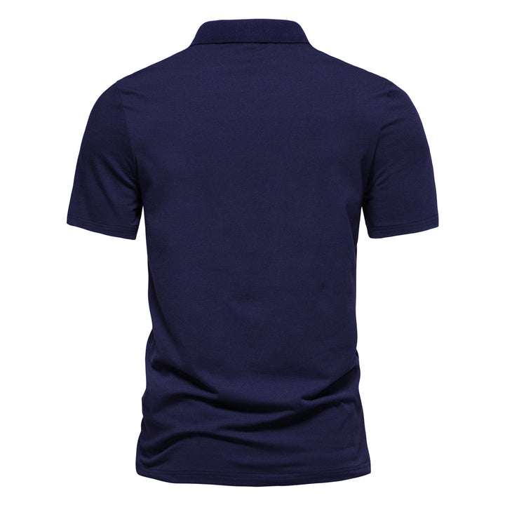 Herren Poloshirt mit kreativem Farbdesign und modischen Akzenten Echoarchiv