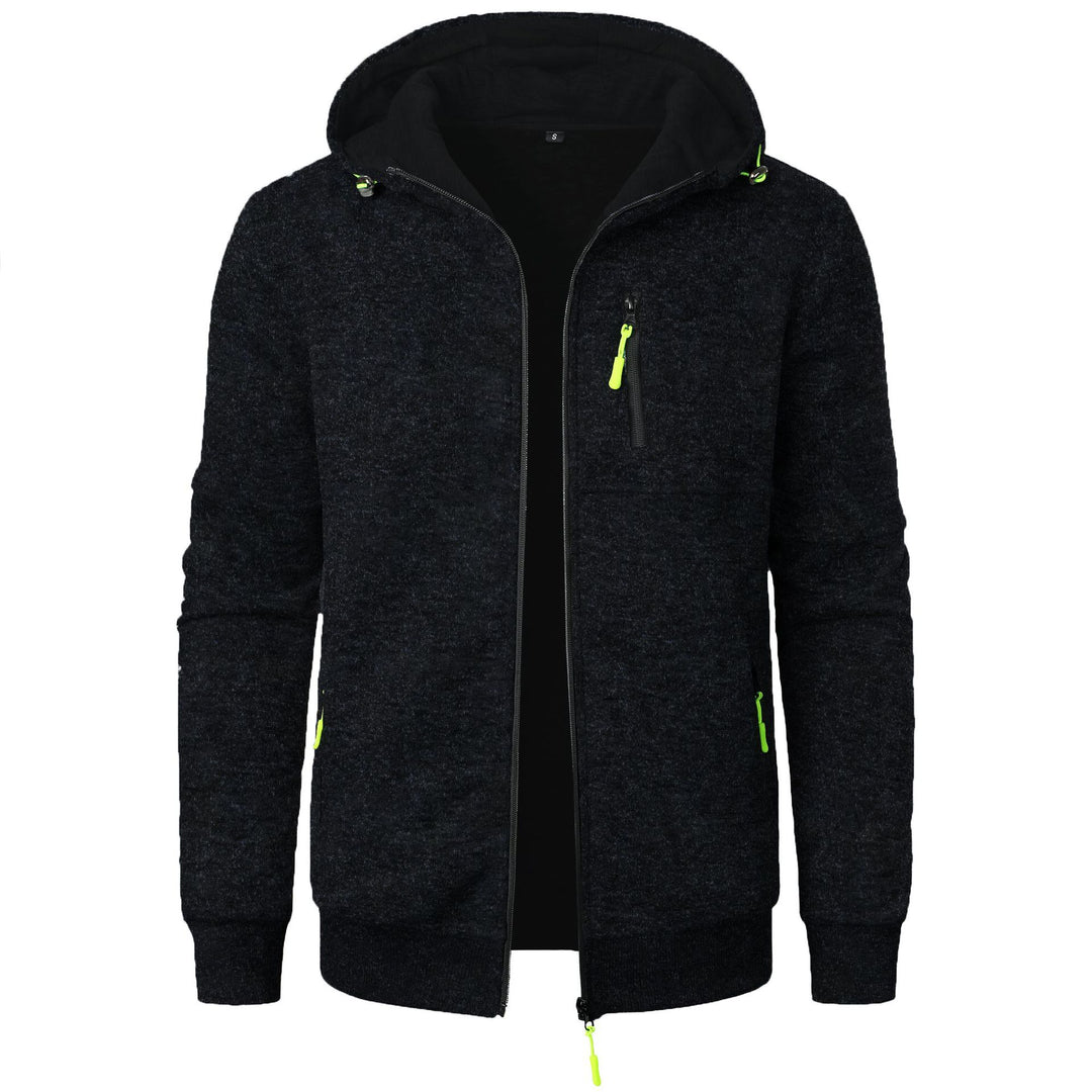 Herren Sportliche Kapuzenjacke mit innovativem Strukturdesign und praktischen Taschen Echoarchiv