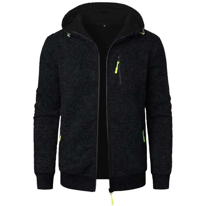 Herren Sportliche Kapuzenjacke mit innovativem Strukturdesign und praktischen Taschen Echoarchiv