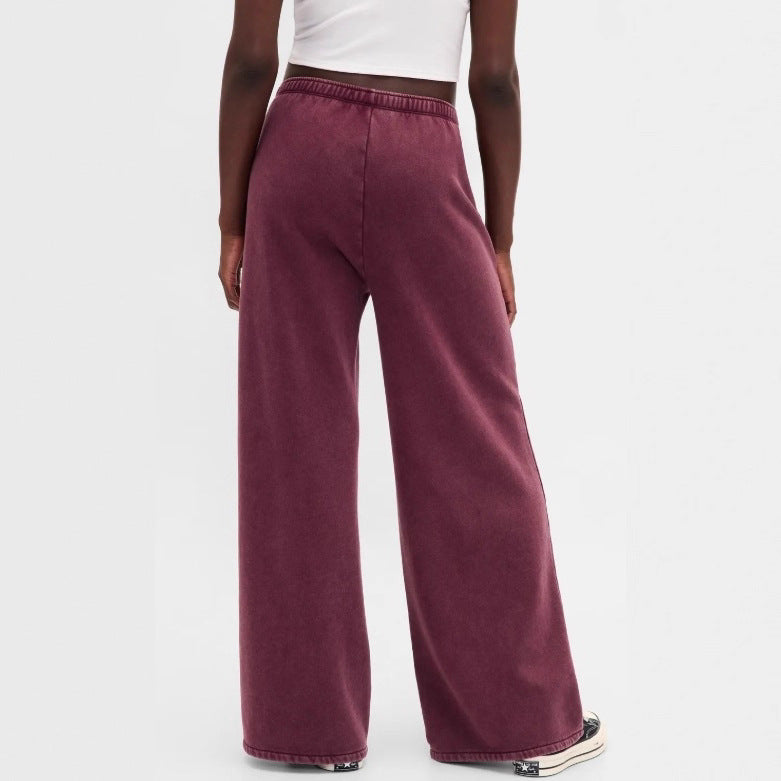 Damen nan zweiteiliges Frottee-Loungewear-Set mit Reißverschluss-Kapuzenjacke und weit geschnittener Jogginghose Echo Archiv