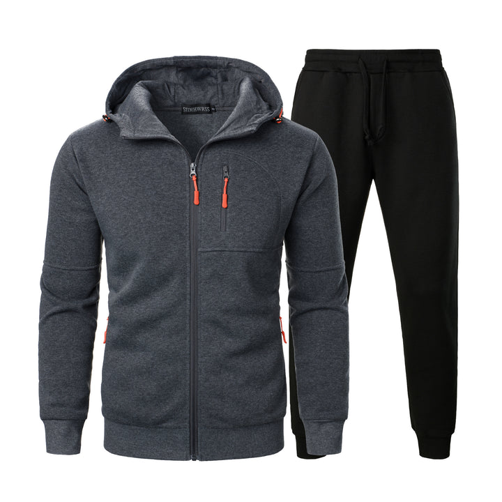 Herren Sportliches Hoodie und Jogginghose Set mit praktischen Taschen Echoarchiv