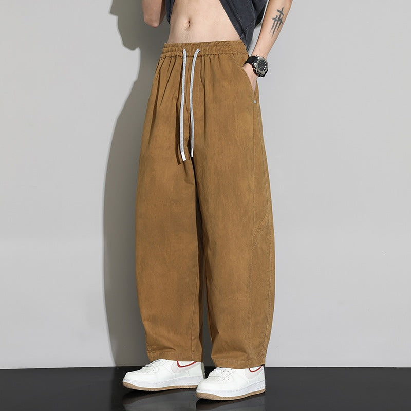 Herren Weite Baggy-Freizeithose mit Tunnelzugbund & Kordelzug Echoarchiv