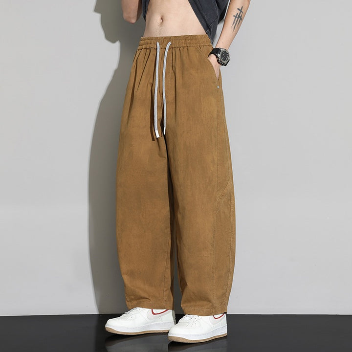 Herren Weite Baggy-Freizeithose mit Tunnelzugbund & Kordelzug Echoarchiv