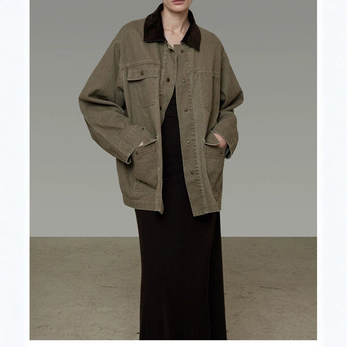 Damen lässige Utility-Jacke Echoarchiv