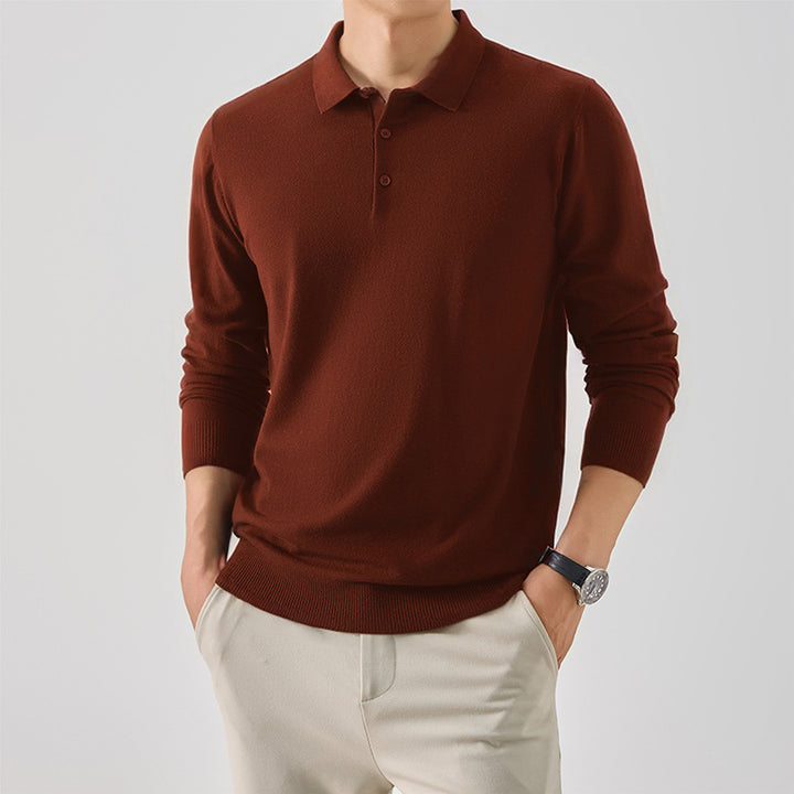 Herren Langarm-Polo-Shirt Echoarchiv