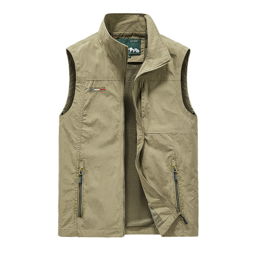 Herren warme Outdoor‑Weste mit Teddyfutter und mehreren Reißverschluss‑Taschen Echo Archiv