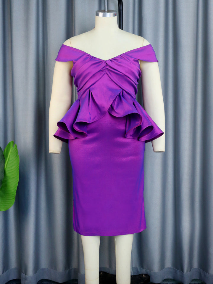Damen Abendkleid mit voluminösen Rüschendetails Echo Archiv