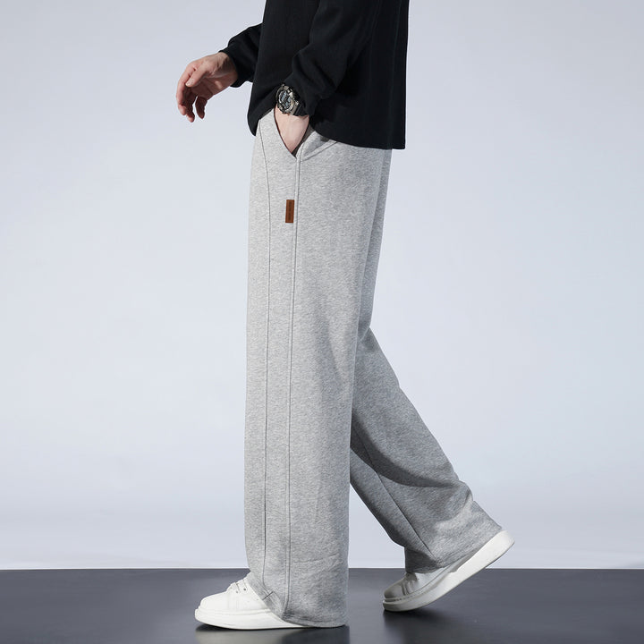 Damen Weite Lounge-Sweathose mit Tunnelzug und geradem Bein Echo Archiv