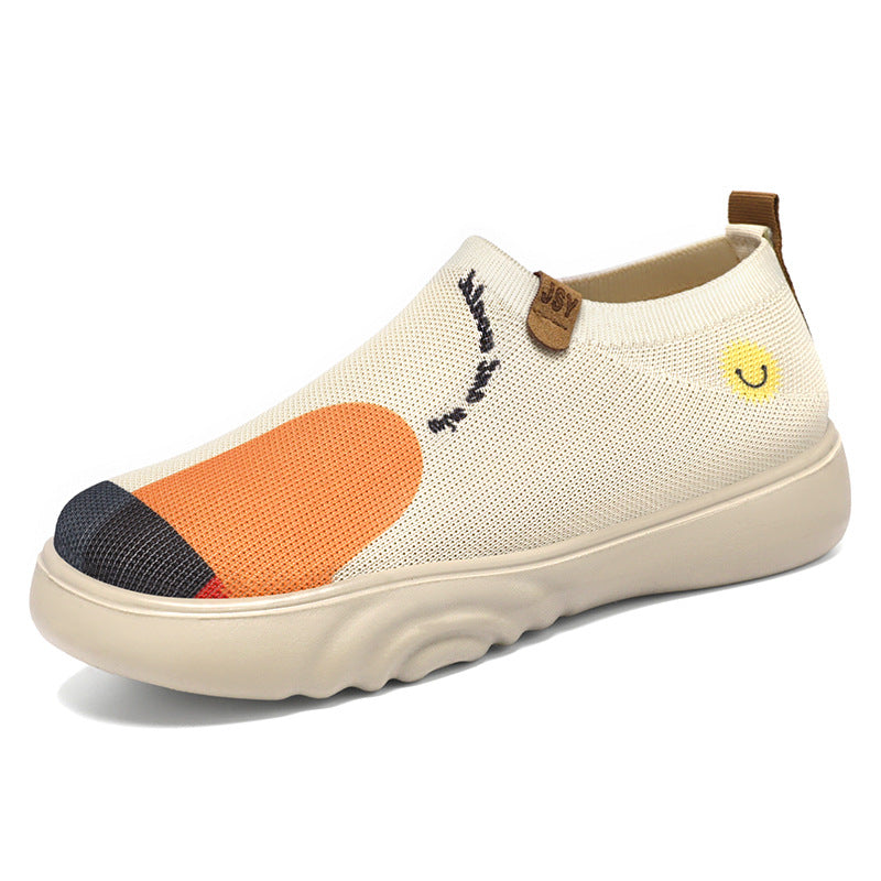 Damen Modische Slip-On Sneakers mit atmungsaktiver Netzkonstruktion und einzigartigem Design Echo Archiv