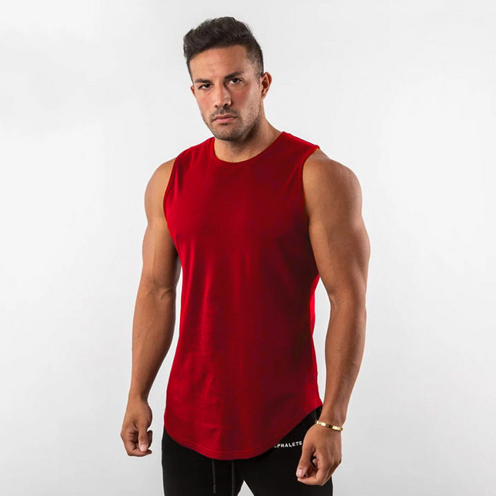 Herren Atmungsaktives Muscleshirt mit Rundhalsausschnitt und ergonomischem Schnitt Echoarchiv
