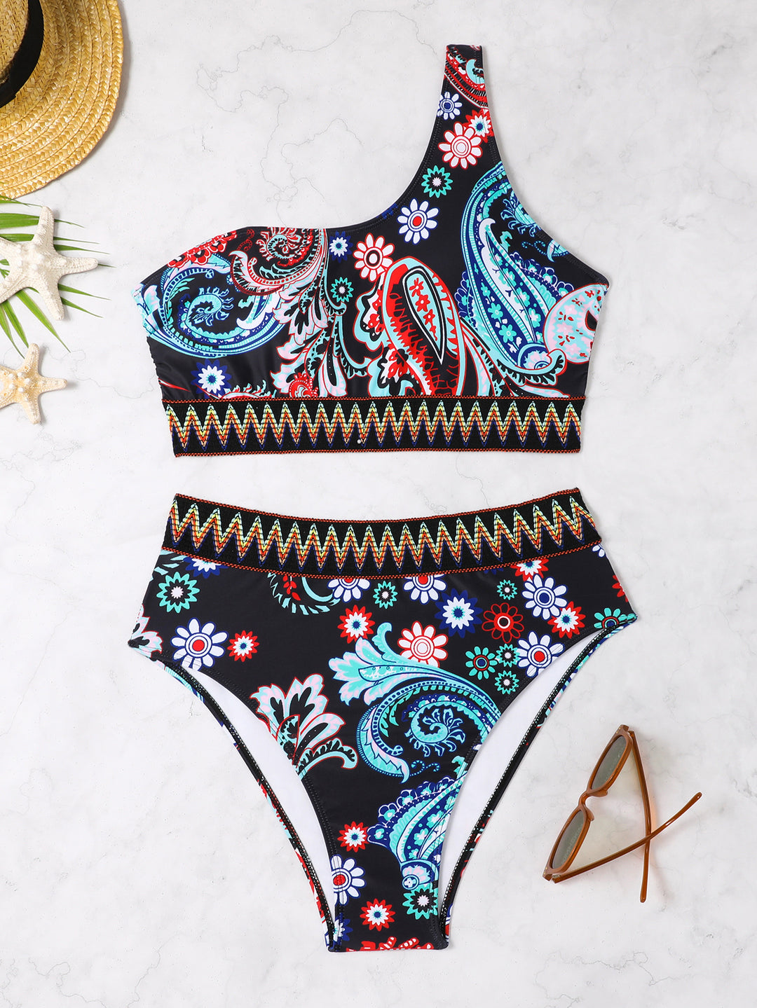 Damen Elegant geschnittenes Bikini-Set Echo Archiv