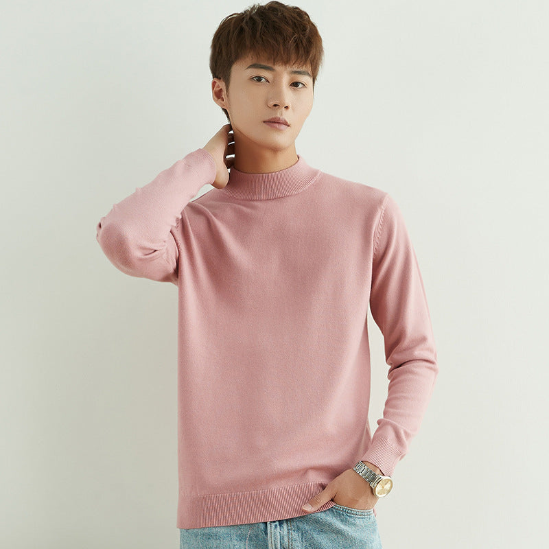Herren Halbhoher Rollkragenpullover aus Feinstrick mit schmaler Passform Echoarchiv
