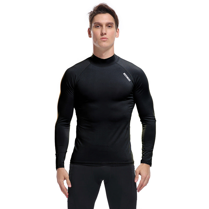 Herren Funktionales Langarmshirt mit hohem Kragen Echoarchiv