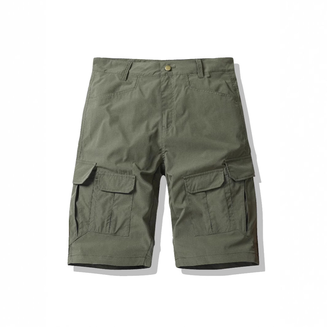 Herren multifunktionale Cargo-Shorts mit praktischen Seitentaschen und elastischem Bund Echoarchiv