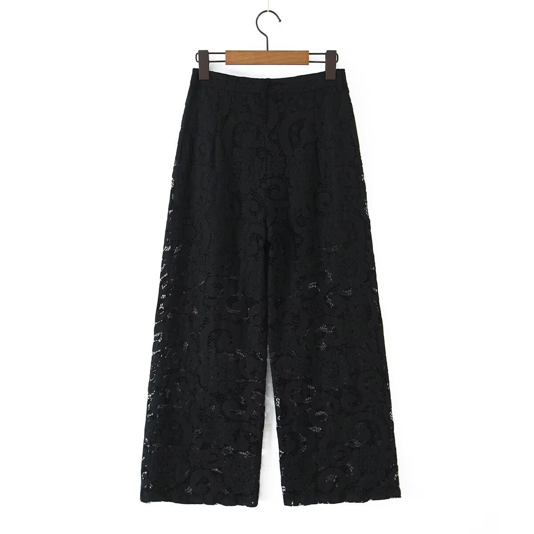Damen Weite Spitzenhose mit hoher Taille und gefütterter Innenlage Echo Archiv