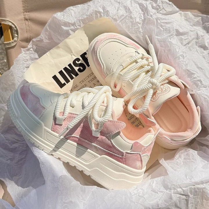 Damen modische Sneaker mit innovativem Plateau-Design und atmungsaktiver Obermaterial-Hybridstruktur Echo Archiv