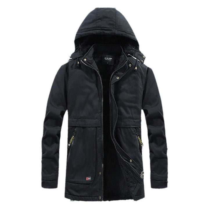 Herren gefütterter Parka mit Kapuze und weichem Teddyinnenfutter Echo Archiv