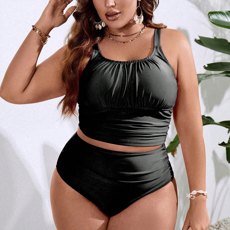 Damen Tankini mit hohem Taillenslip und modischem Wickeldesign Echo Archiv