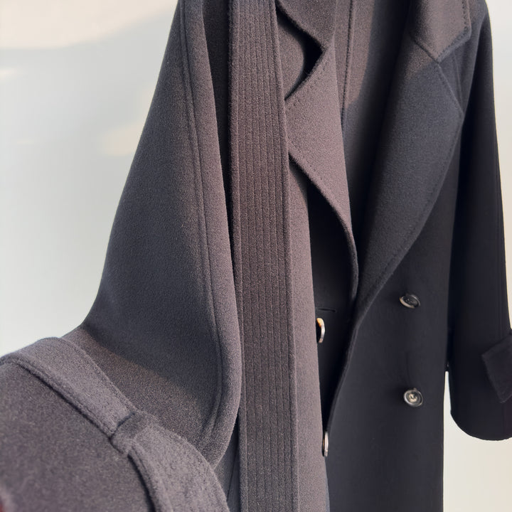 Eleganter Damen-Doppelreiher-Wollmischmantel – Montévia