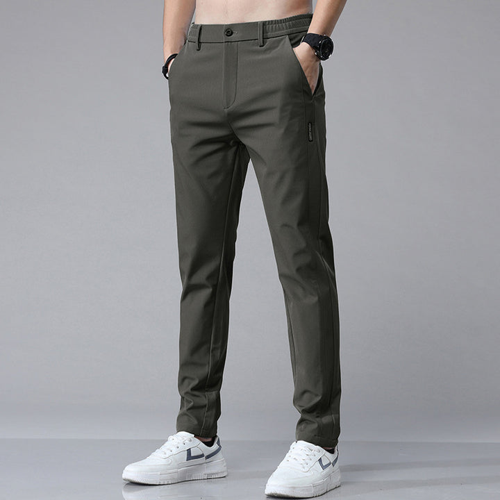 Herren Pflegeleichte Chinohose mit elastischem Bund und modernen Taschen Echoarchiv
